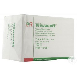 Compresses 4 plis non tissées non stériles - Vliwasoft